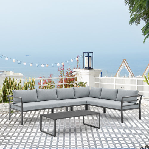 Sunnyside 2-Piece Conversation Set in Gray