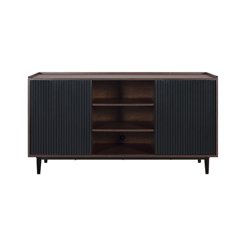 Duane 59" Fluted Sideboard in Black
