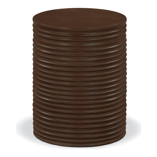 Nobi Concrete Indoor/Outdoor End Table in Brown