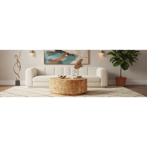 Burl Wood Coffee Table in Natural
