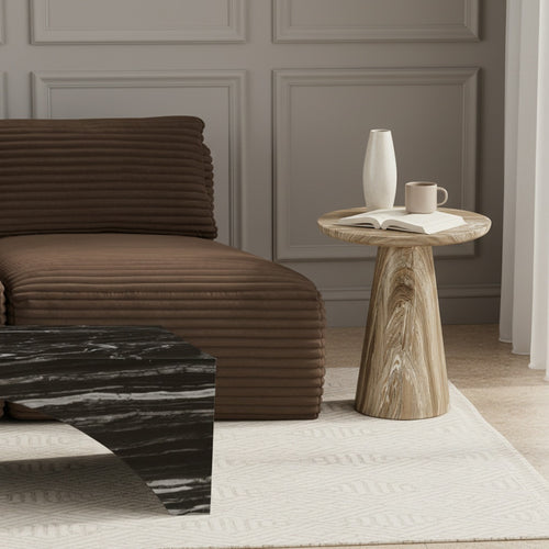 Cassino Concrete Indoor/Outdoor End Table in Beige