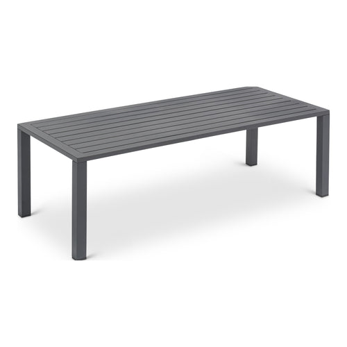 Maldives Aluminum Outdoor Patio Coffee Table (346-CT) in Grey