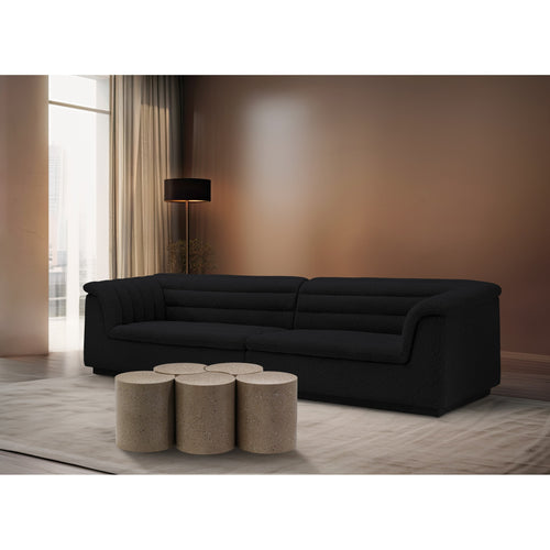 Dimple Iron 5pc. Modular Nesting Coffee Table in Taupe