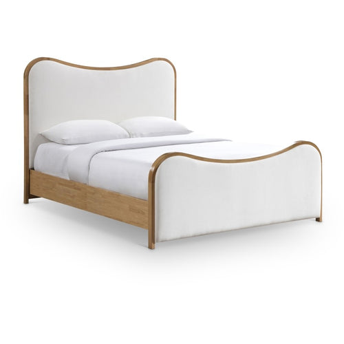 Arvada Linen Bed - King in Cream