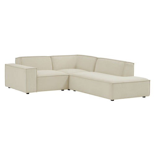 Restore 3-Piece Sectional Sofa in Ecru
