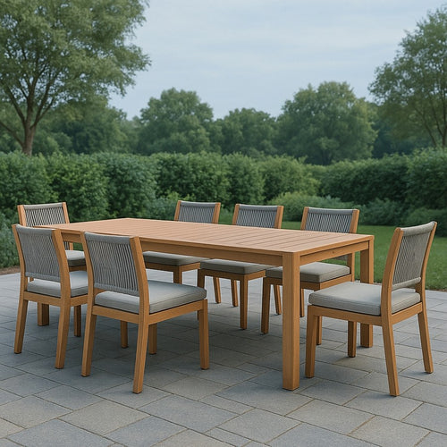 Maui Outdoor Dining Chair in Grey
