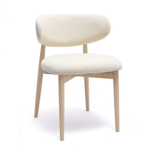 Zinea Velvet Dining Chair in Cream