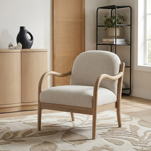 Helmsley Accent Chair in Cream