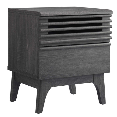 Render Nightstand in Charcoal