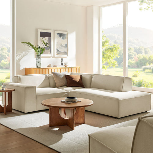 Restore 3-Piece Sectional Sofa in Ecru