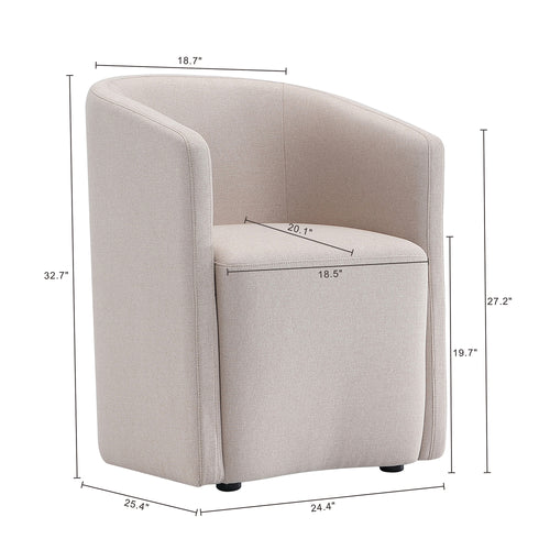 Hearth Upholstered Armchair in Barley