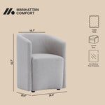 Hearth Upholstered Armchair in Light Gray