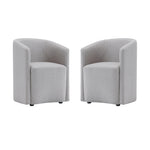Hearth Upholstered Armchair in Light Gray