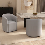 Hearth Upholstered Armchair in Light Gray
