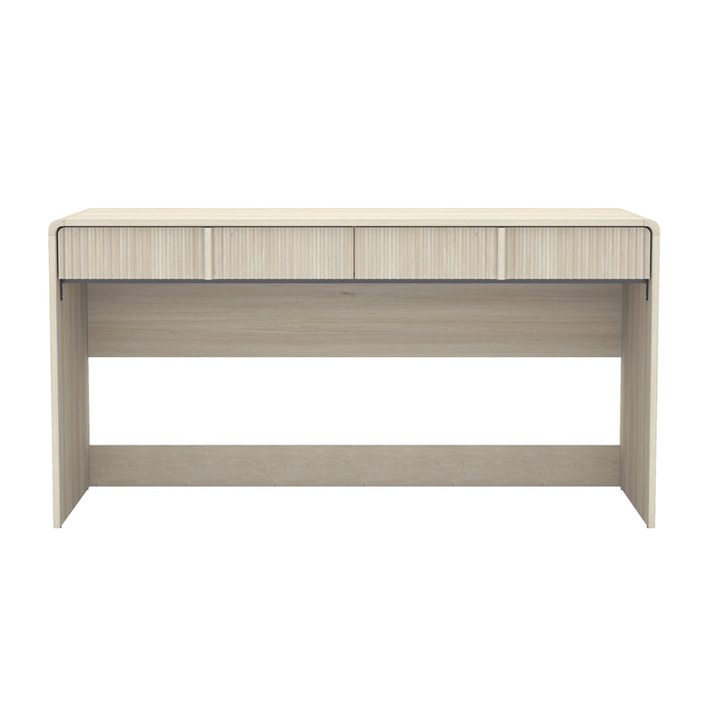 Novara 60" Writing Desk (2-Drawer) in Whitewashed Oak