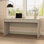 Novara 60" Writing Desk (2-Drawer) in Whitewashed Oak