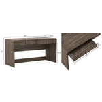 Novara 60" Writing Desk (2-Drawer) in Jacobean Walnut