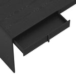 Novara 60" Writing Desk (2-Drawer) in Black