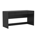 Novara 60" Writing Desk (2-Drawer) in Black