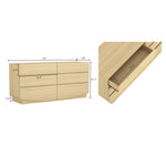 Ardea 72" Dresser (6-Drawer) in Natural Oak