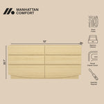 Ardea 72" Dresser (6-Drawer) in Natural Oak