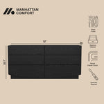 Ardea 72" Dresser (6-Drawer) in Black