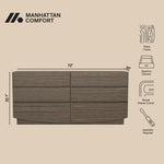 Ardea 72" Dresser (6-Drawer) in Walnut