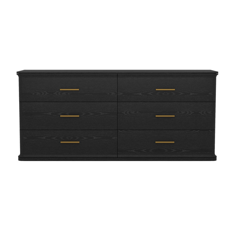 Clifford Dresser (6-Drawer) in Black