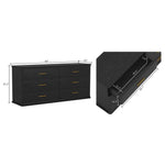 Clifford Dresser (6-Drawer) in Black