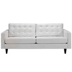 Empress Bonded Leather Sofa in White