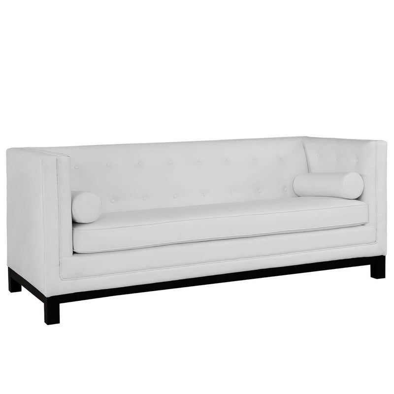 Imperial Bonded Leather Sofa in White