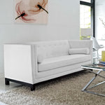 Imperial Bonded Leather Sofa in White