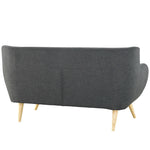 Remark Upholstered Fabric Loveseat in Gray