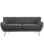 Remark Upholstered Fabric Sofa in Gray