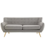 Remark Upholstered Fabric Sofa in Light Gray