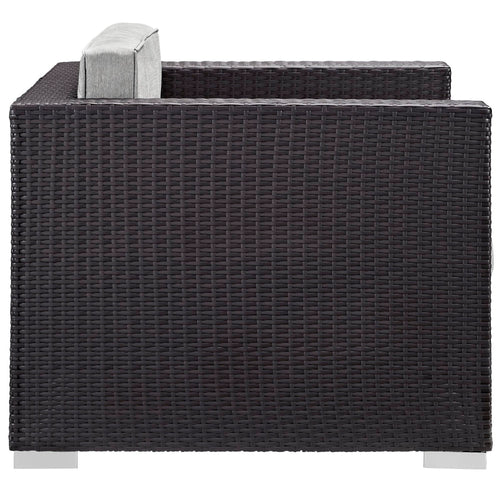 Gather Outdoor Patio Armchair in Espresso Gray