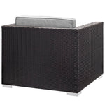 Gather Outdoor Patio Armchair in Espresso Gray