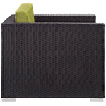 Gather Outdoor Patio Armchair in Espresso Peridot
