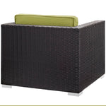 Gather Outdoor Patio Armchair in Espresso Peridot