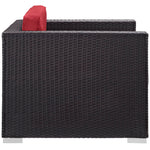Gather Outdoor Patio Armchair in Espresso Red