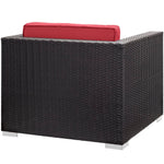Gather Outdoor Patio Armchair in Espresso Red