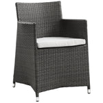 Junction 7 Piece Outdoor Patio Dining Set in Brown White