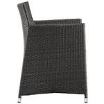 Junction 7 Piece Outdoor Patio Dining Set in Brown White