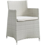 Junction 7 Piece Outdoor Patio Dining Set in Gray White