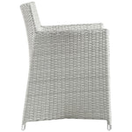 Junction 7 Piece Outdoor Patio Dining Set in Gray White