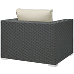 Sojourn Outdoor Patio Sunbrella® Armchair in Canvas Antique Beige