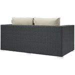 Sojourn Outdoor Patio Sunbrella® Loveseat in Canvas Antique Beige