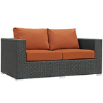 Sojourn Outdoor Patio Sunbrella® Loveseat in Canvas Tuscan