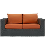 Sojourn Outdoor Patio Sunbrella® Loveseat in Canvas Tuscan