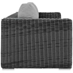 Summon Outdoor Patio Sunbrella® Sofa in Canvas Gray